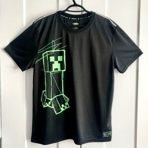 Minecraft X Point Zero T Shirt, Minecraft Video Game, Black Shirt, Mens‎ Size L